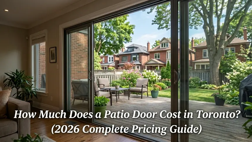 Modern patio door installation cost guide in Toronto for 2026